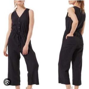 Pact organic crinkle cotton wide leg jumper size small